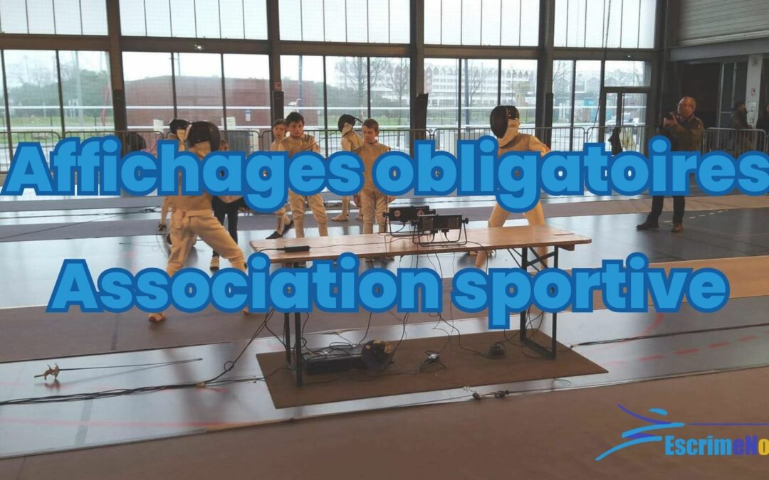 Les obligations d’affichage pour une association sportive